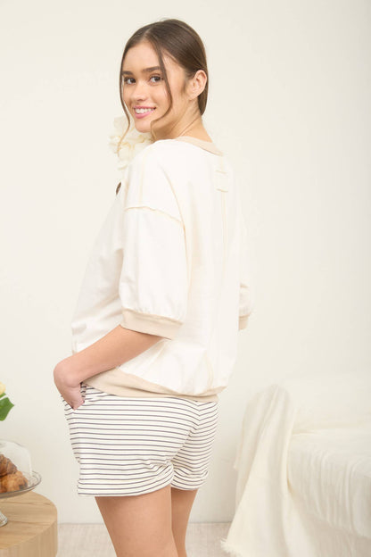 Fresh Start Contrast Top