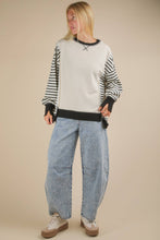 Load image into Gallery viewer, Ready for the Weekend Oversized Striped Knit Top