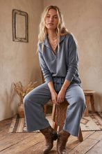 Load image into Gallery viewer, Scuba Half Zip Pullover &amp; Wide Leg Pants Set