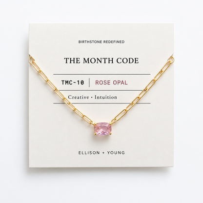 The Month Code Birthstone Necklace Collection
