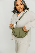 Load image into Gallery viewer, Basil Crescent Bag