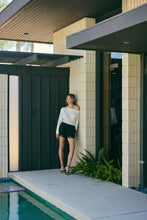 Load image into Gallery viewer, After Hours Lace Trim Classic Tailored Pleated Shorts