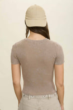 Load image into Gallery viewer, Everyday Essentials Ribbed Cropped Tee