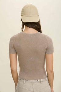 Everyday Essentials Ribbed Cropped Tee