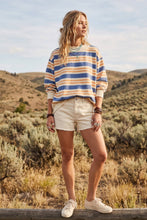 Load image into Gallery viewer, Oversized Terry Striped Sweatshirt