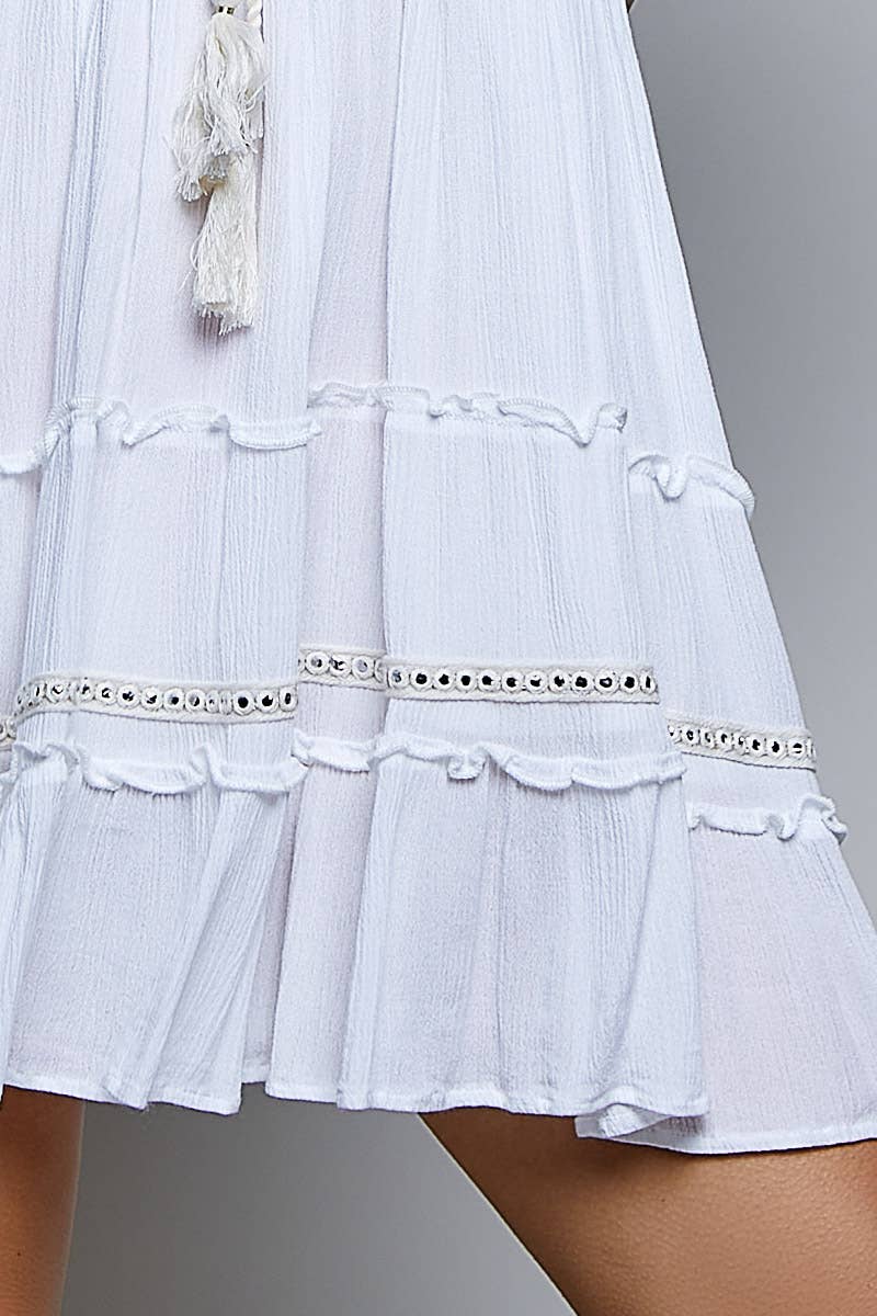 Southern Stitch Denim Embroidered Dress
