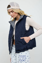 Load image into Gallery viewer, Plaid About You Quilted Zip-Up Vest