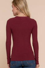 Load image into Gallery viewer, The Base Layer Long Sleeve Ribbed Top