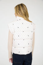 Load image into Gallery viewer, POLKA DOT &amp; BOW PATTERN PUFFER VEST