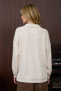 Peak Performance Half Zip Waffle Knit Top
