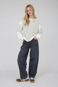 Chasing Lines Striped Knit Top