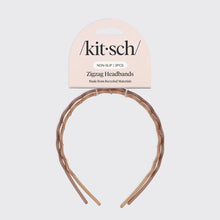 Load image into Gallery viewer, Recycled Plastic Zig Zag Headband 2pc - Neutral