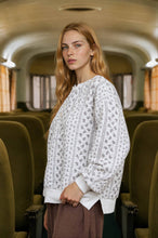 Load image into Gallery viewer, FLORAL STRIPE HENLEY QUILTED JACKET