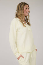 Load image into Gallery viewer, In My Comfy Era Mineral Washed Ribbed Split Neck Long Sleeve Knit Top