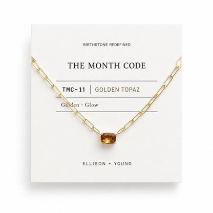 The Month Code Birthstone Necklace Collection