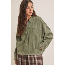 Load image into Gallery viewer, Rustic Road Mineral-Washed Twill Oversized Layering Jacket