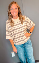 Load image into Gallery viewer, Autumn Adventures Striped Knit Sweater Top