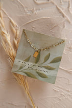 Load image into Gallery viewer, Hope + Future Mini Tag Necklace | Christian Jewelry
