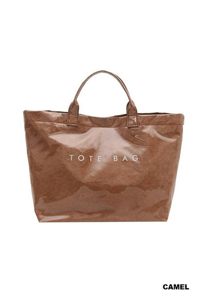 Solid Colors Pvc The Tote Bag