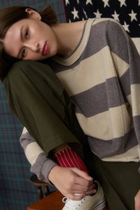 Be Bold Striped Knit Top