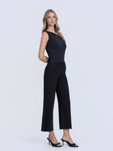 Load image into Gallery viewer, Onyx Cropped Wide Leg Jeans