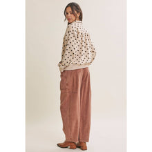 Load image into Gallery viewer, Spot On Polka Dot Half-Zip Pullover Sweatshirt