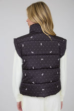 Load image into Gallery viewer, POLKA DOT &amp; BOW PATTERN PUFFER VEST