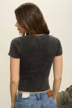 Load image into Gallery viewer, Everyday Essentials Ribbed Cropped Tee