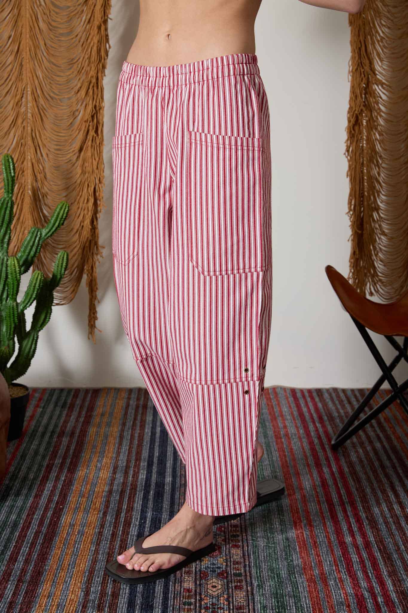 Stay Awhile Striped Wide Leg Pants