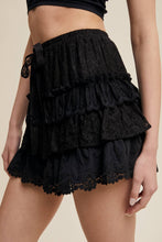 Load image into Gallery viewer, Ruffled Romance Lace Tiered Shorts