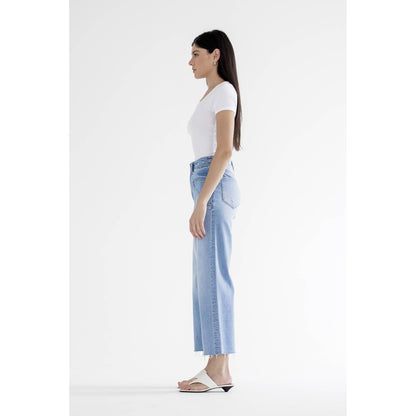 Take The High Road Cropped Wide Leg Jeans