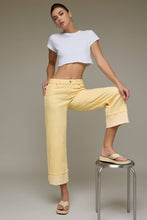 Load image into Gallery viewer, Mellow Yellow Cuffed Mid Rise Petite Dad Jean