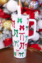 Load image into Gallery viewer, Midnight Bow Christmas Edition Sleek Tumbler