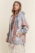 Load image into Gallery viewer, Multi Pattern Patchwork Zipper Hoodie