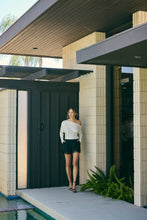 Load image into Gallery viewer, After Hours Lace Trim Classic Tailored Pleated Shorts