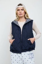 Load image into Gallery viewer, Plaid About You Quilted Zip-Up Vest