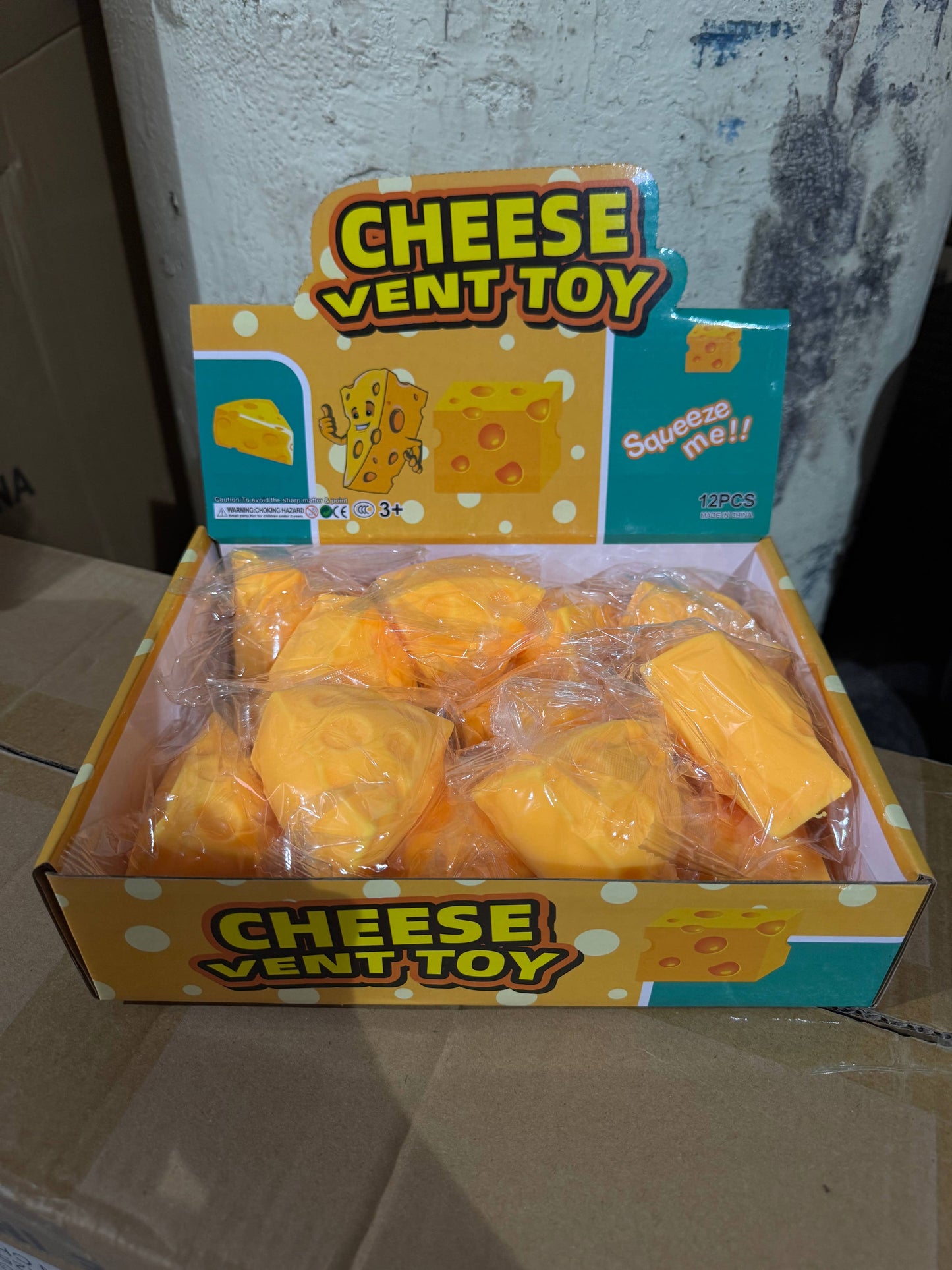 Squishy Triangle Toy Cheese