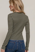 Load image into Gallery viewer, Stripes &amp; Vibes Long Sleeve Striped Knit Top