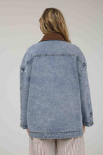 Load image into Gallery viewer, Hooked on You Washed Denim Jacket