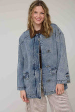 Load image into Gallery viewer, Hooked on You Washed Denim Jacket