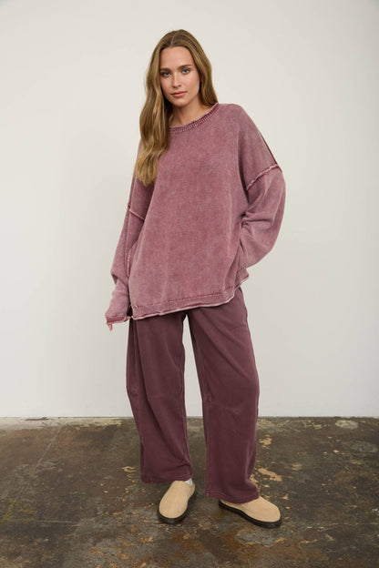 Slow Mornings Wide Leg Sweatpants