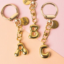 Load image into Gallery viewer, Bubble Letter Keychain Bag Charm