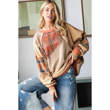 Load image into Gallery viewer, Oli &amp; Hali Patchwork Oversized Pullover Knit Top