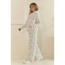 Load image into Gallery viewer, Cozy Holiday Print Lounge Hoodie