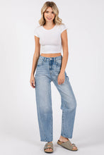 Load image into Gallery viewer, LM SIDE SEAM DETAILING HIGH RISE COMFORT BARREL JEANS