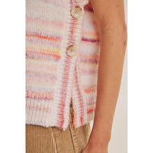 Load image into Gallery viewer, Soft Horizon Space-Dye Side Button Sweater Vest