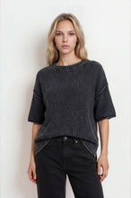 Load image into Gallery viewer, Faded Indigo Knit Sweater