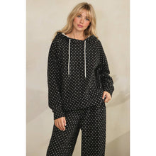 Load image into Gallery viewer, Cozy Micro Polka Dot Hoodie