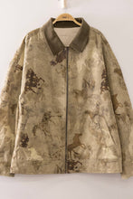 Load image into Gallery viewer, Saddle Club Western Horse Print Zip Up Jacket