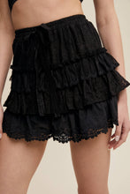 Load image into Gallery viewer, Ruffled Romance Lace Tiered Shorts